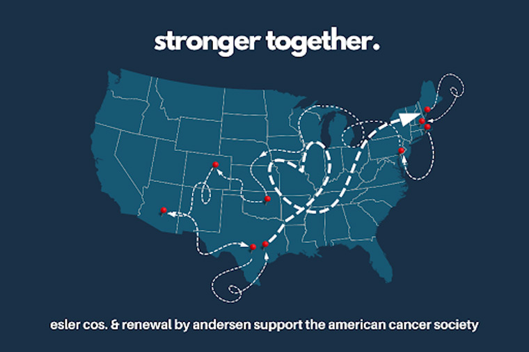 Esler Companies partnered with the American Cancer Society to raise funds for research and family aid