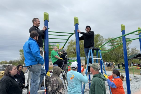 Esler Companies Volunteers Build Playground